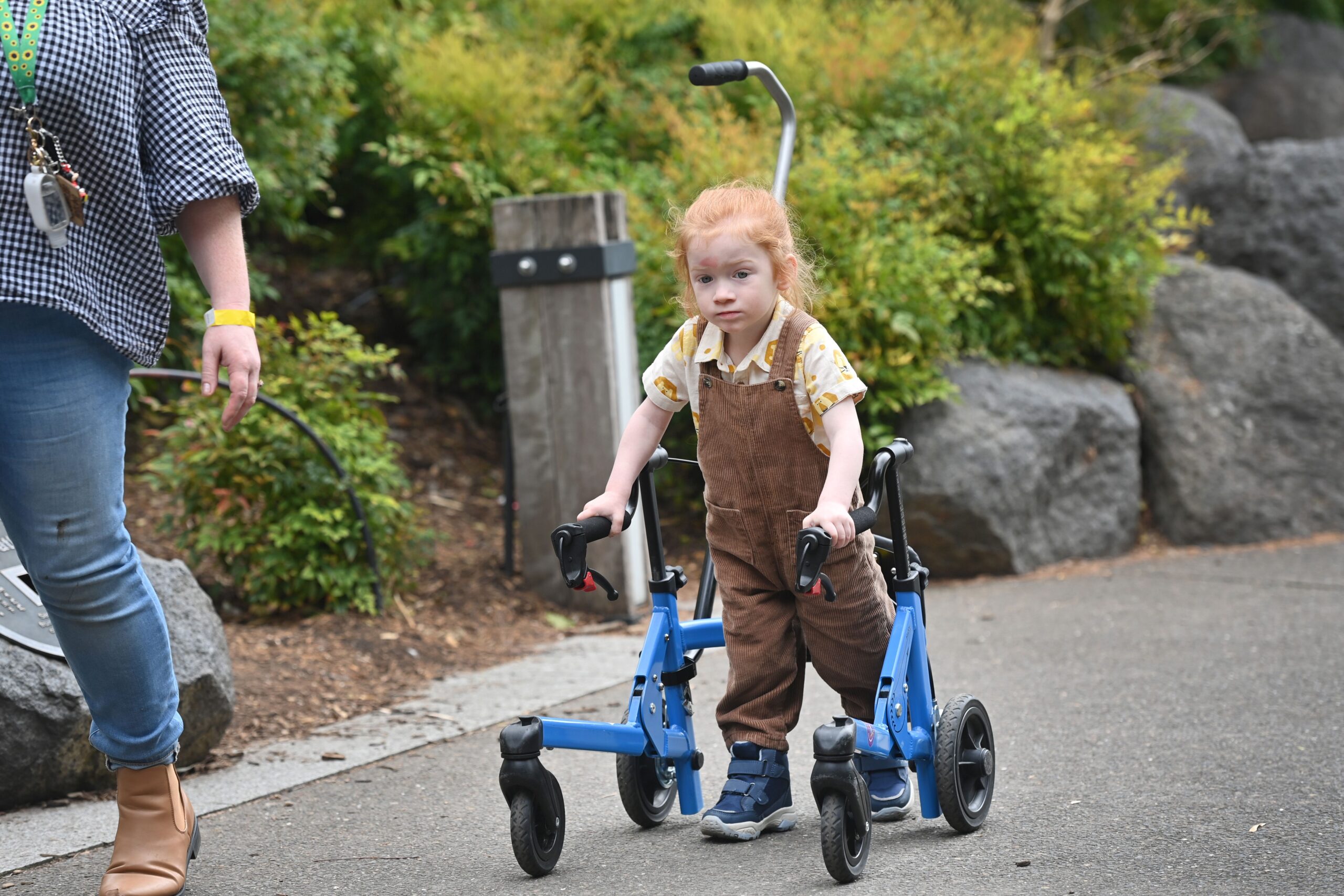 Emerson and his walker